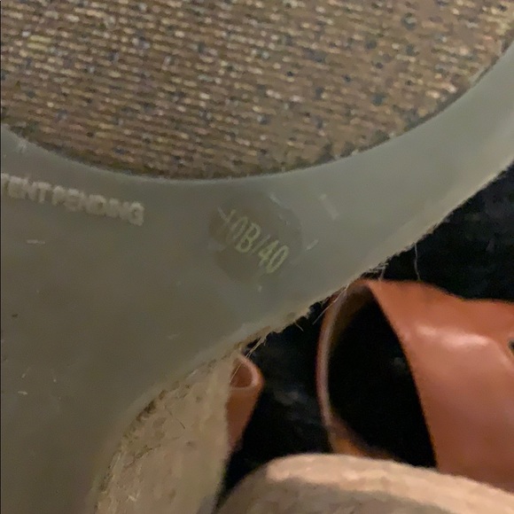 BCBGeneration Denim & Beige Espadrilles Wedges 10B - Picture 3 of 8